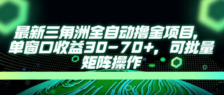 (14191期)最新三角洲全自动撸金项目,单窗口收益30-70+,可批量矩阵操作-下班副业站